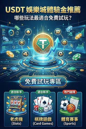 USDT 娛樂城體驗金推薦｜哪些玩法最適合免費試玩？